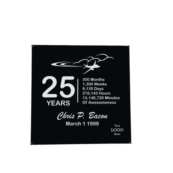 Twenty Five Year Crewmember Anniversary Gift, Wall Plaque, 25 Years
