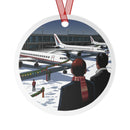 Metal Ornaments - Vintage Aviation Christmas Jets Ornament