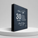 Thirty Year Crewmember Anniversary Gift, Wall Plaque, 30 Years