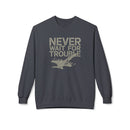 Fighter Pilot Softstyle Sweatshirt, Never Wait for Trouble