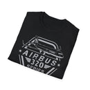 Airbus 320 Series Unisex Softstyle T-Shirt, Aviation  Airline Gift, Travel Enthusiast Tee, Perfect for Pilots, Airplane Lovers