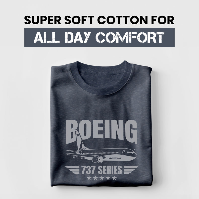 Boeing 737 Series Unisex Softstyle T-Shirt - Perfect for 737 Pilots