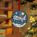 Blue Jet Aviation Ornament for Holiday Tree