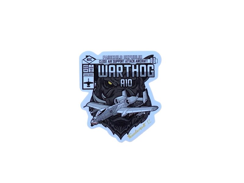 A-10 Warthog Sticker, Decal | Air Speed Junkie