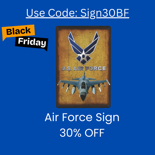 US Air Force Vintage Sign, Signs for Military Pilots