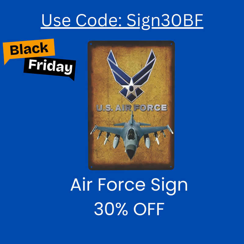 US Air Force Vintage Sign, Signs for Military Pilots