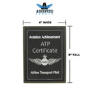 Airline Transport Rating (ATP) Plaque