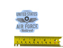 Air Force Retired , Set of Three Stickers