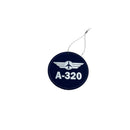 Airbus 320 Christmas Ornament, Aviation Holiday Ornaments