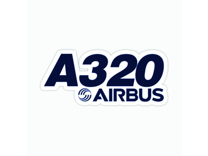 Airbus 320 Decal or Sticker