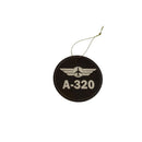 Airbus 320 Christmas Ornament, Aviation Holiday Ornaments