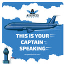 airline captain sticker