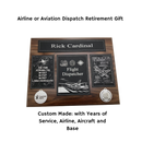 Dispatcher Retirement Gift, Airline, Aviation Company Dispatch