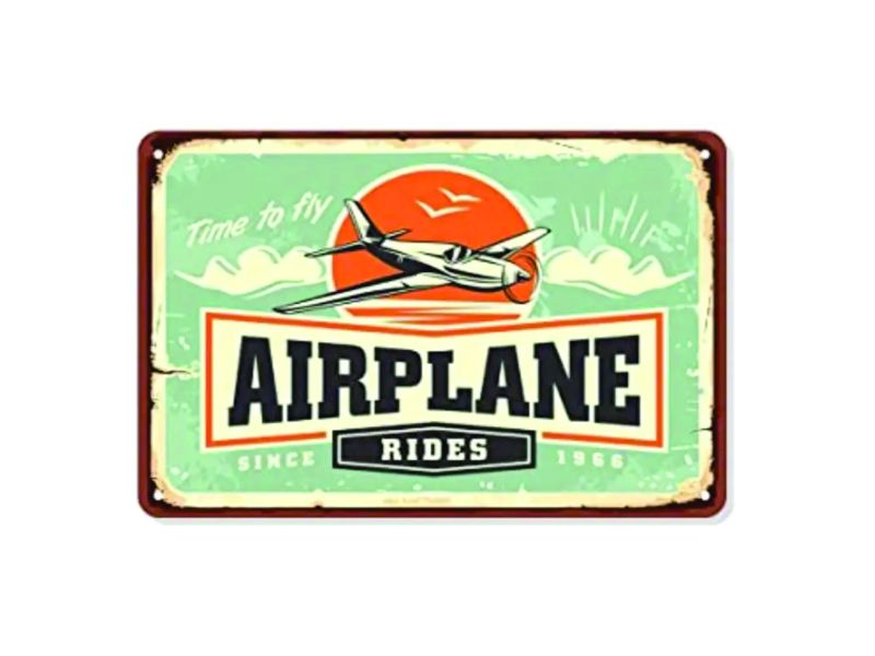 Airplane Rides Sign, Signs for Pilots