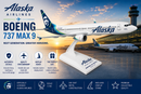 SKYMARKS ALASKA 737MAX9 1/130 Airplane Model