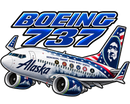 Alaska Airlines Honoring Those Who Serve Livery Sticker