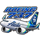 Alaska Airlines Livery Sticker | Airline Aircraft Decal