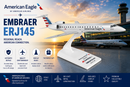 SkyMarks American Eagle ERJ-145 by ExpressJet Model 1:100 Scale