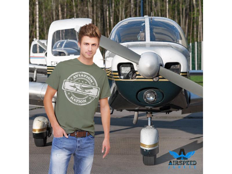 Aviation T-Shirts, Aviation Nation Shirt for Aviators, Vintage Style