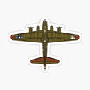 B-17 Top View Sticker