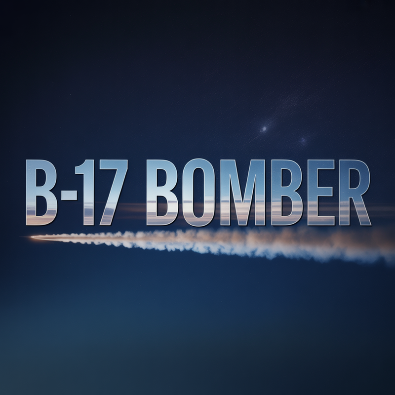 B-17 Top View Sticker