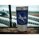 Vintage B-24 Liberator Leather Wrapped Tumbler Cup