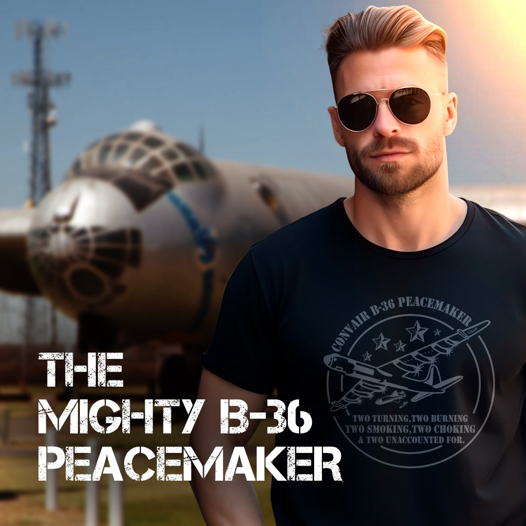 B-36 T Shirt Peacekeeper Military Apparel B36TEE-CHAR-SM