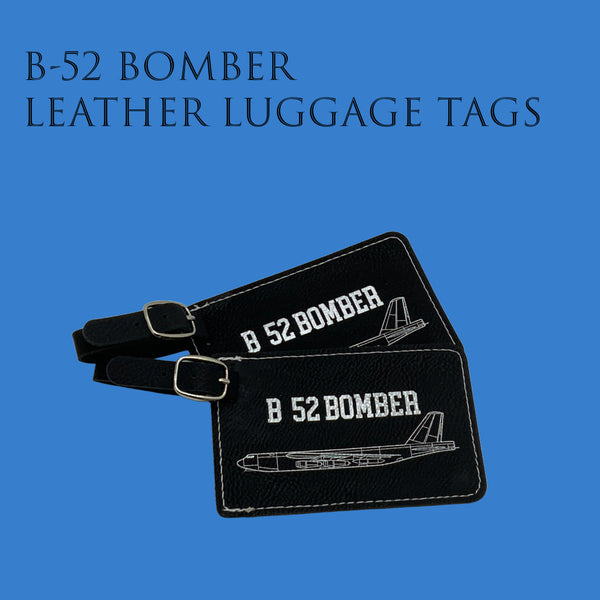 B-52 Luggage Tag, B-52 Bomber, Bag Tag, Set of Two