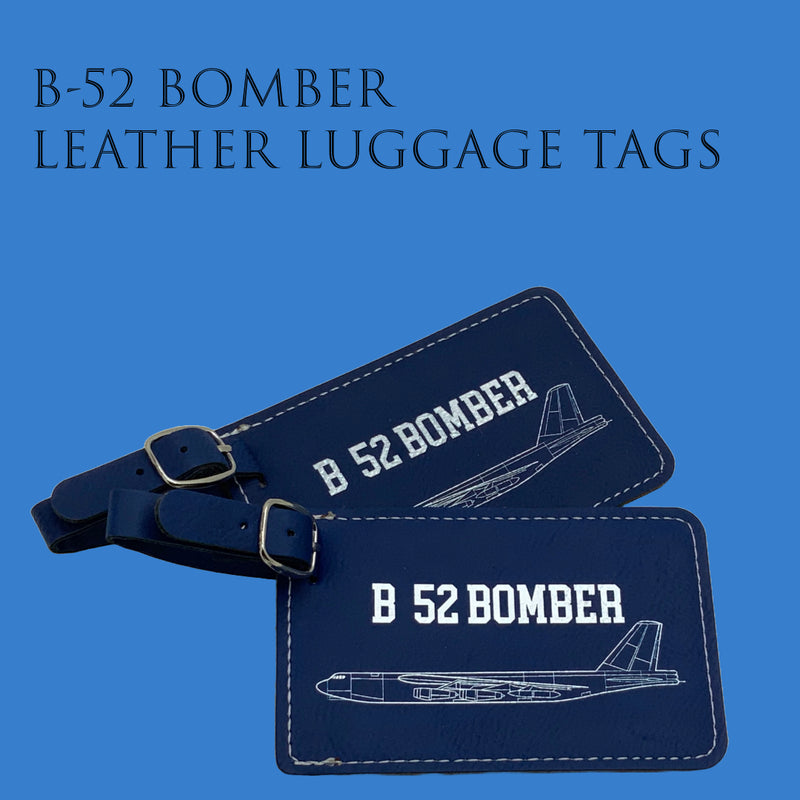 B-52 Luggage Tag, B-52 Bomber, Bag Tag, Set of Two