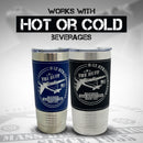 B-52 Stratofortress Cup Leather Wrapped Tumbler