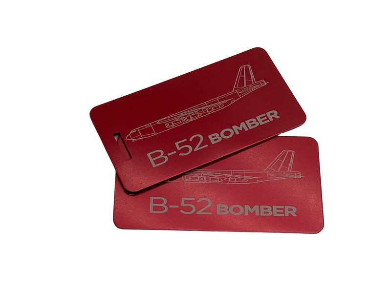 B-52 Luggage Tag, B-52 Bomber, Bag Tag, Set of Two