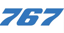767 sticker, decal