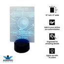 Dimensions of acrylic display