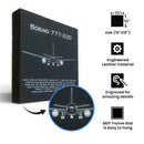 Boeing 777-300ER Leather Wall Art, Aviation Artwork