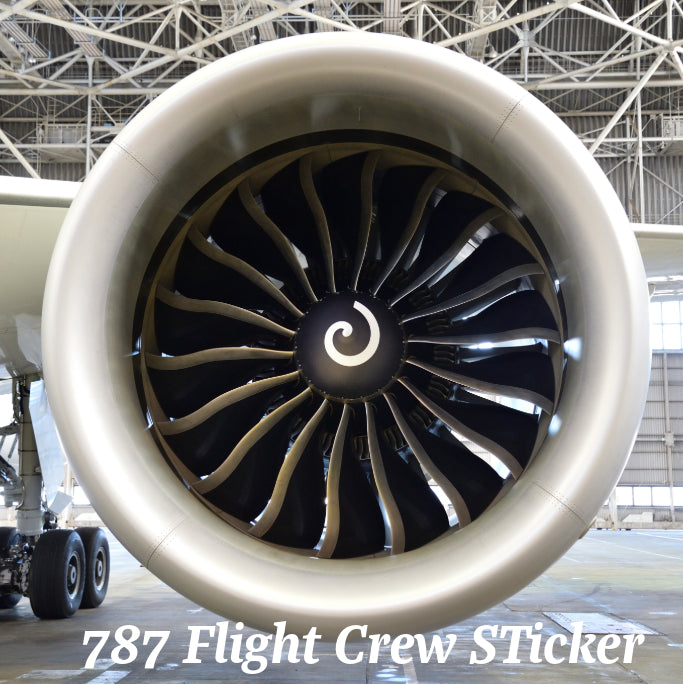 B-787 Flight Crew Sticker, Dreamliner, Airplane