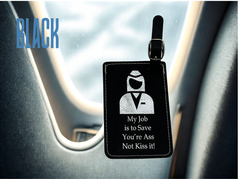 Funny Flight Attendant Luggage Tag, I am Here to Save You
