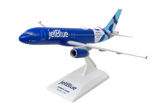 10-inch JetBlue Airbus A320 model with landing gear