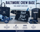 Baltimore Crew Base, Luggage Tag, Flight Attendant, Bag, Tags, Set of Two, BWI, Crew Tags