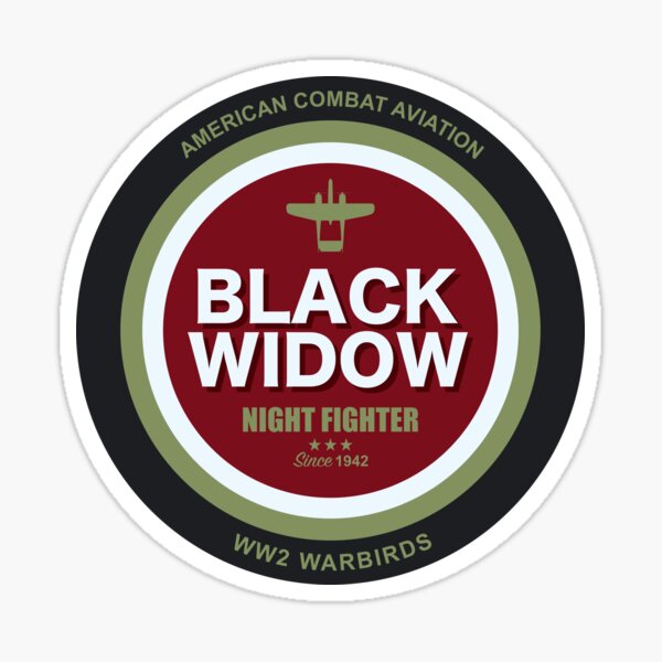 Black widow sticker
