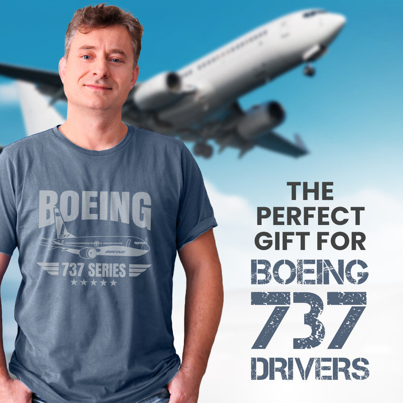 Boeing 737 Series Unisex Softstyle T-Shirt - Perfect for 737 Pilots