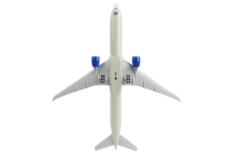 Collectible United Airlines 777-300 model in new livery
