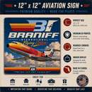Braniff Airlines Vintage Sign