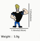 Anime Enamel Pins Johnny Bravo
