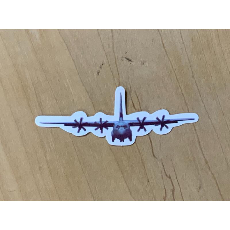 C-130 Front View Sticker Decal