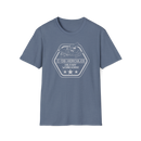 indigo blue military shirt