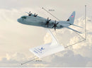 SkyMarks USAF C-130 Hercules Die-Cast Model 1:150 Scale