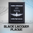 Certified Flight Instructor (CFI) Plaque
