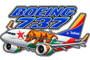 Southwest Airlines California One Livery Sticker