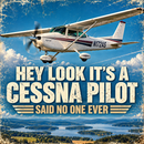 Hey Look It’s a Cessna Pilot 12 x 12 acrylic sign with Cessna Skyhawk