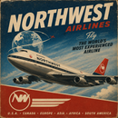 Northwest Airlines Vintage Sign